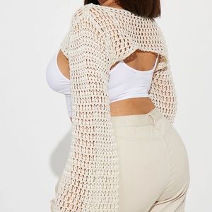 Crochet shrug sweater
